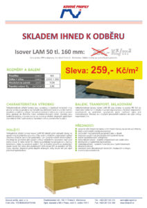Isover LAM 50 tl. 160 mm ihned k odběru!